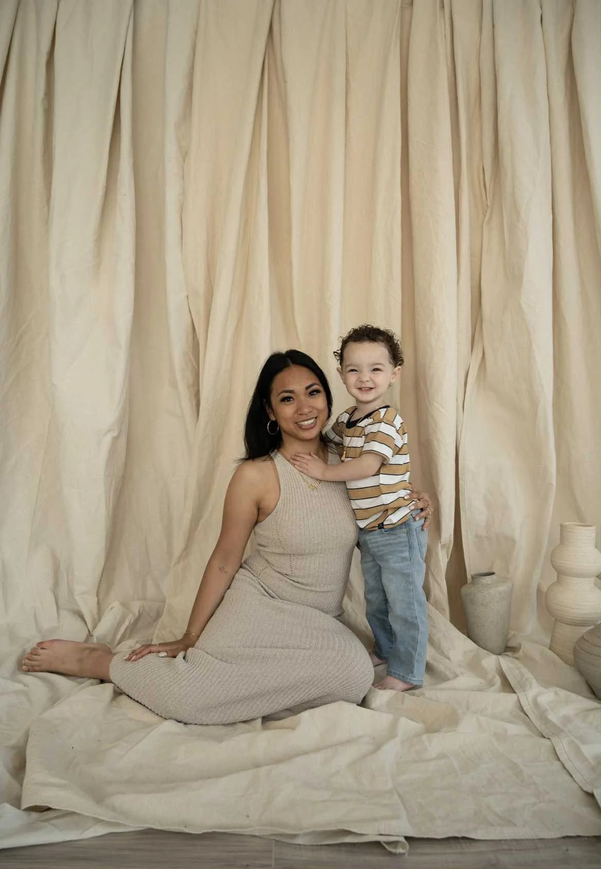 Heart Lynx founder Manirichana holding her son Lynx